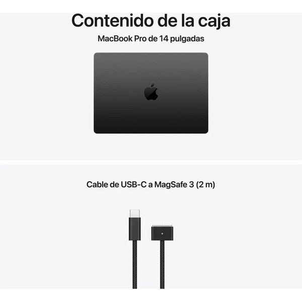 APPLE MACBOOK PRO 14.2" 2025 M5 16GB RAM 512GB negro espacial M 10