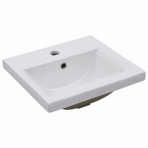 Lavabo encastrado de cerámica blanco 42x39x18 cm M 2