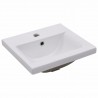 Lavabo encastrado de cerámica blanco 42x39x18 cm 2