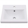 Lavabo encastrado de cerámica blanco 42x39x18 cm 3