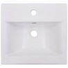 Lavabo encastrado de cerámica blanco 42x39x18 cm 4