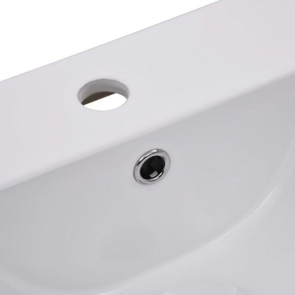 Lavabo encastrado de cerámica blanco 42x39x18 cm M 5