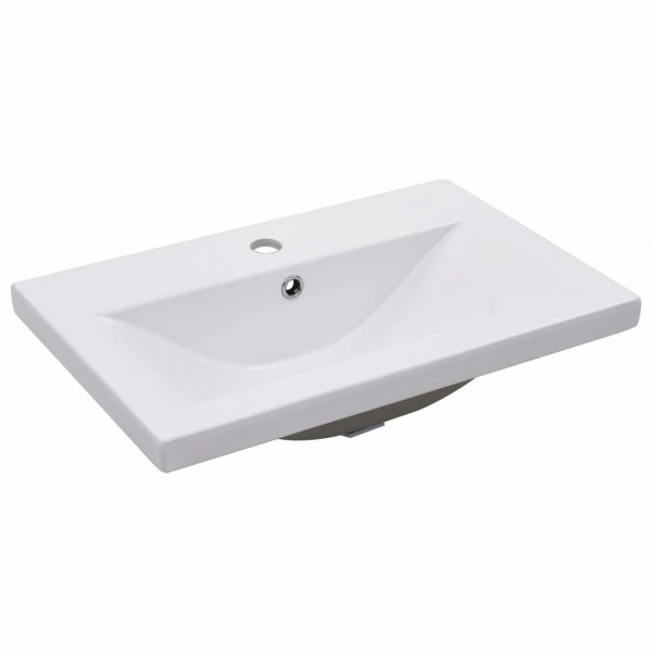 Lavatório embutido 61x39.5x18.5 cm cerâmica branco M 2