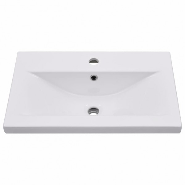Lavatório embutido 61x39.5x18.5 cm cerâmica branco M 3