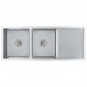 Fregadero de cocina hecho a mano acero inoxidable H