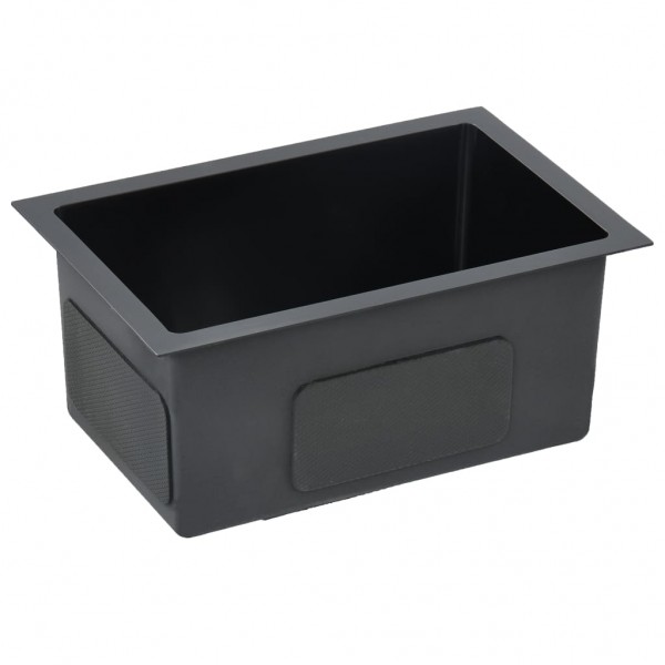 Lava-louça de cozinha artesanal aço inoxidável preto M 4