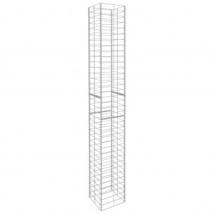 Cestos gabião 3 pcs aço galvanizado 25x25x197 cm H