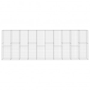 Muro gabião com tampa 600x50x200 cm aço galvanizado H