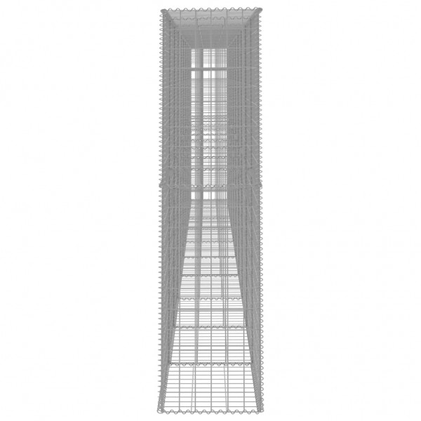 Muro gabião com tampa 600x50x200 cm aço galvanizado M 3