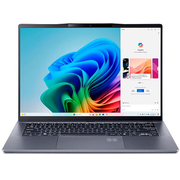 ACER SWIFT GO 16" Qualcomm Snapdragon X Plus 16GB RAM 1TB SFG14-01 X1P-42-100 gris D