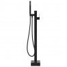 Grifo para bañera de pie acero inoxidable negro 90 cm 3
