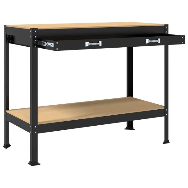 Bancos de Trabajo Negro 81 x 41 x 145 cm Madera de ingeniería M 5