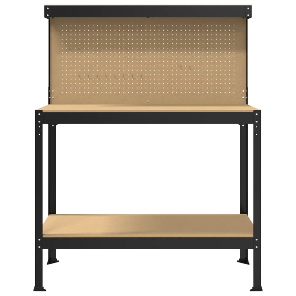 Bancos de Trabajo Negro 81 x 41 x 145 cm Madera de ingeniería M 5