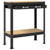 Bancos de Trabajo Negro 81 x 41 x 145 cm Madera de ingeniería 5