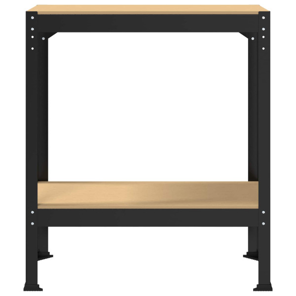 Bancos de Trabajo Negro 81 x 41 x 145 cm Madera de ingeniería M 5