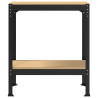 Bancos de Trabajo Negro 81 x 41 x 145 cm Madera de ingeniería 5