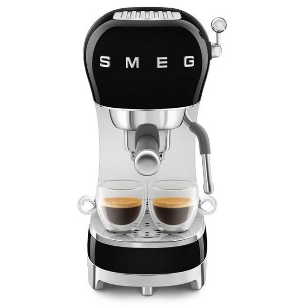 Cafetera Expreso SMEG ECF02BLEU negro D