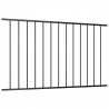Panel de valla de acero con recubrimiento polvo negro 1.7x1.25m 2