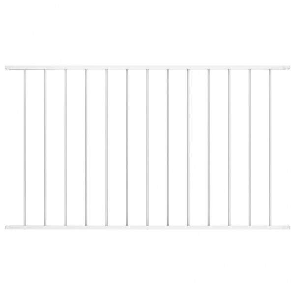 Panel de valla con acero recubrimiento polvo blanco 1.7x1.25m D