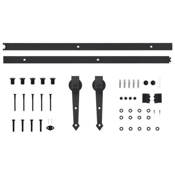 Kit de herrajes para puertas correderas SKIEN acero negro 200cm M 5