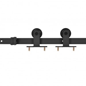 Kit de herrajes para puertas correderas SKIEN acero negro 183cm H