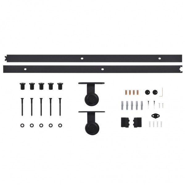 Kit de herrajes para puertas correderas SKIEN acero negro 183cm M 5