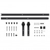 Kit de herrajes para puertas correderas SKIEN acero negro 200cm 5
