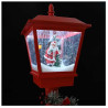 Lámpara de calle navideña con linterna Rojo 40.5x40.5x180cm 4