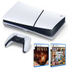 Consola de videojogos Sony PS5 Slim 1TB GTA V + Mafia: the old country branco 2
