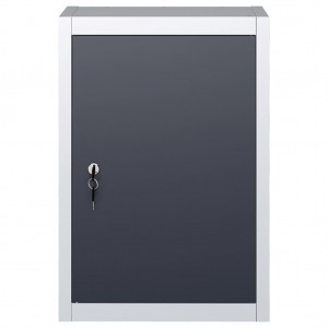 Armario de herramientas de pared industrial metal gris y negro H