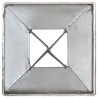 Picas de tierra 2 uds acero galvanizado plateado 7x7x90 cm 5
