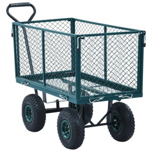 Carrito de mano de jardín verde 350 kg H