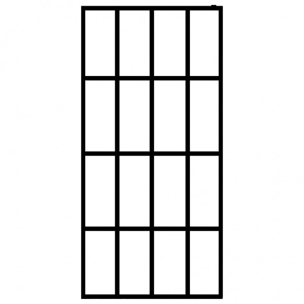 Divisória de chuveiro vidro temperado fosco 80x195 cm M 3