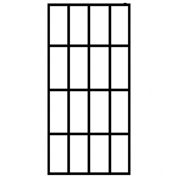 Divisória de chuveiro vidro temperado fosco 100x195 cm M 3