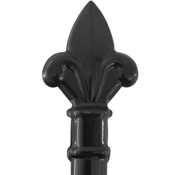 Puerta doble para valla con puntas de lanza 400x225 cm M 5