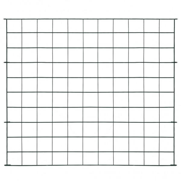 Set de valla de jardín arqueada verde 77.3x26 cm M 2