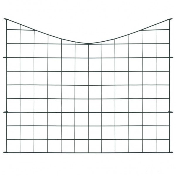 Conj. painéis vedação p/ jardim arqueado baixo 77.5x64 cm verde M 2