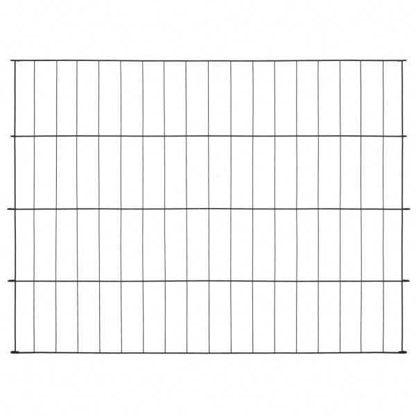 Set de valla de jardín arqueada verde 115x79 cm M 2