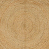 Alfombra Marrón 120 x 120 cm yute 3