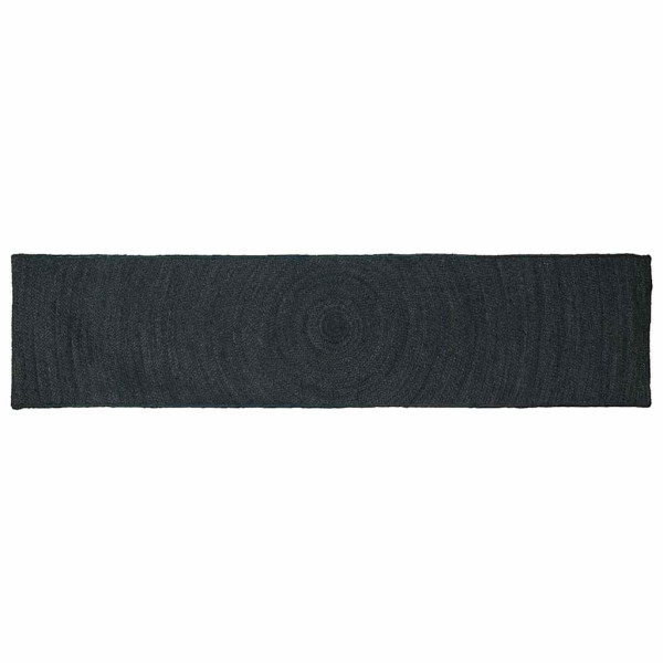 Alfombra Gris oscuro 60 x 250 cm yute D