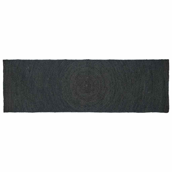 Alfombra Gris oscuro 80 x 200 cm yute D