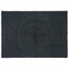 Alfombra Gris oscuro 120 x 170 cm yute 1