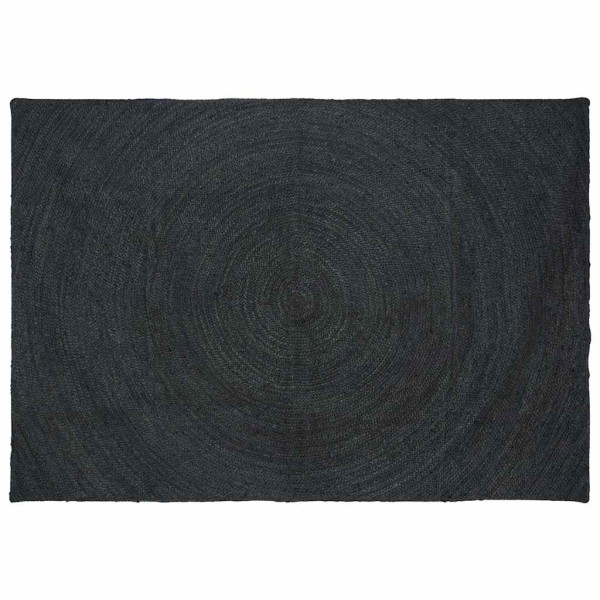 Alfombra Gris oscuro 160 x 230 cm yute D