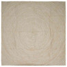 Alfombra Natural y 200 x 200 cm yute 1