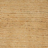Alfombra Natural y negro 300 x 300 cm yute 2