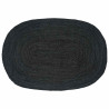 Alfombra Natural y negro 300 x 300 cm yute 1