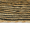 Alfombra Natural y negro 100 x 152 cm yute 4