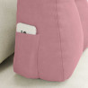 Cojín de Espalda Rosa 60 x 24 x 50 cm Terciopelo 5