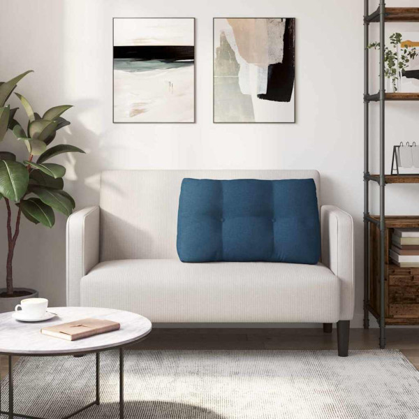 Cojín de Espalda Azul 80 x 24 x 50 cm tela M 4