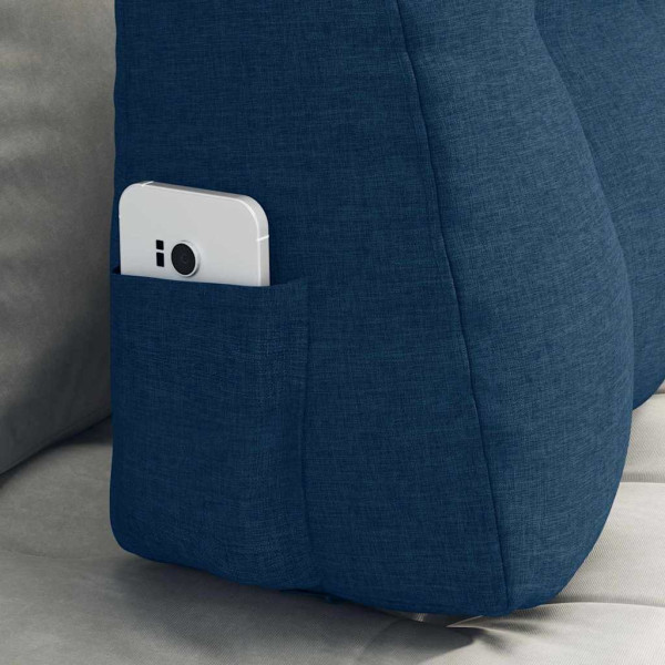 Cojín de Espalda Azul 80 x 24 x 50 cm tela M 5